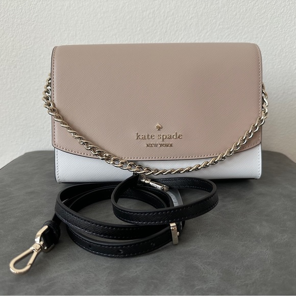 Kate Spade Carson Convertible Crossbody Handbag Chain Shoulder bag Clutch - Picture 11 of 12